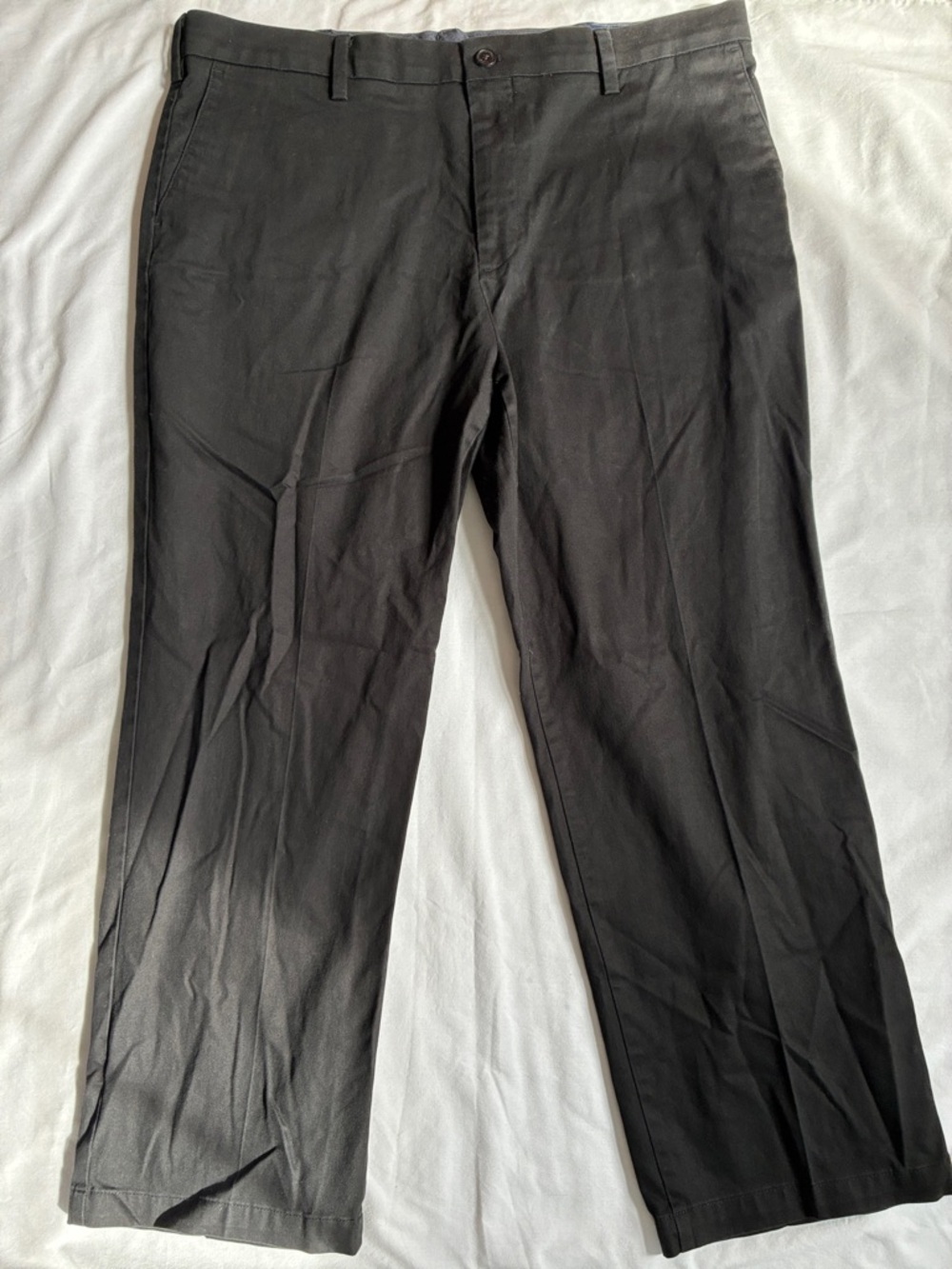 Dockers Classic Signature Khaki Black Pants Men’s 40x29 Flex Comfort
